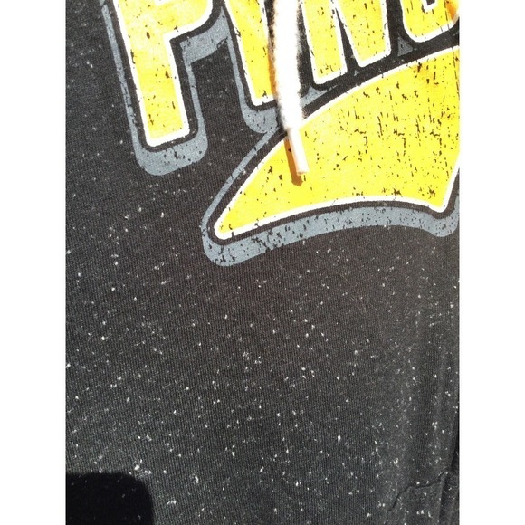 NHL womens full zip hoodie M medium 8 10 grey gray penguins Pittsburgh hockey - Picture 3 of 11